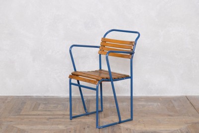 Vintage Stacking Chairs with Arms